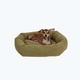Classic Microfiber Bagel Dog Bed